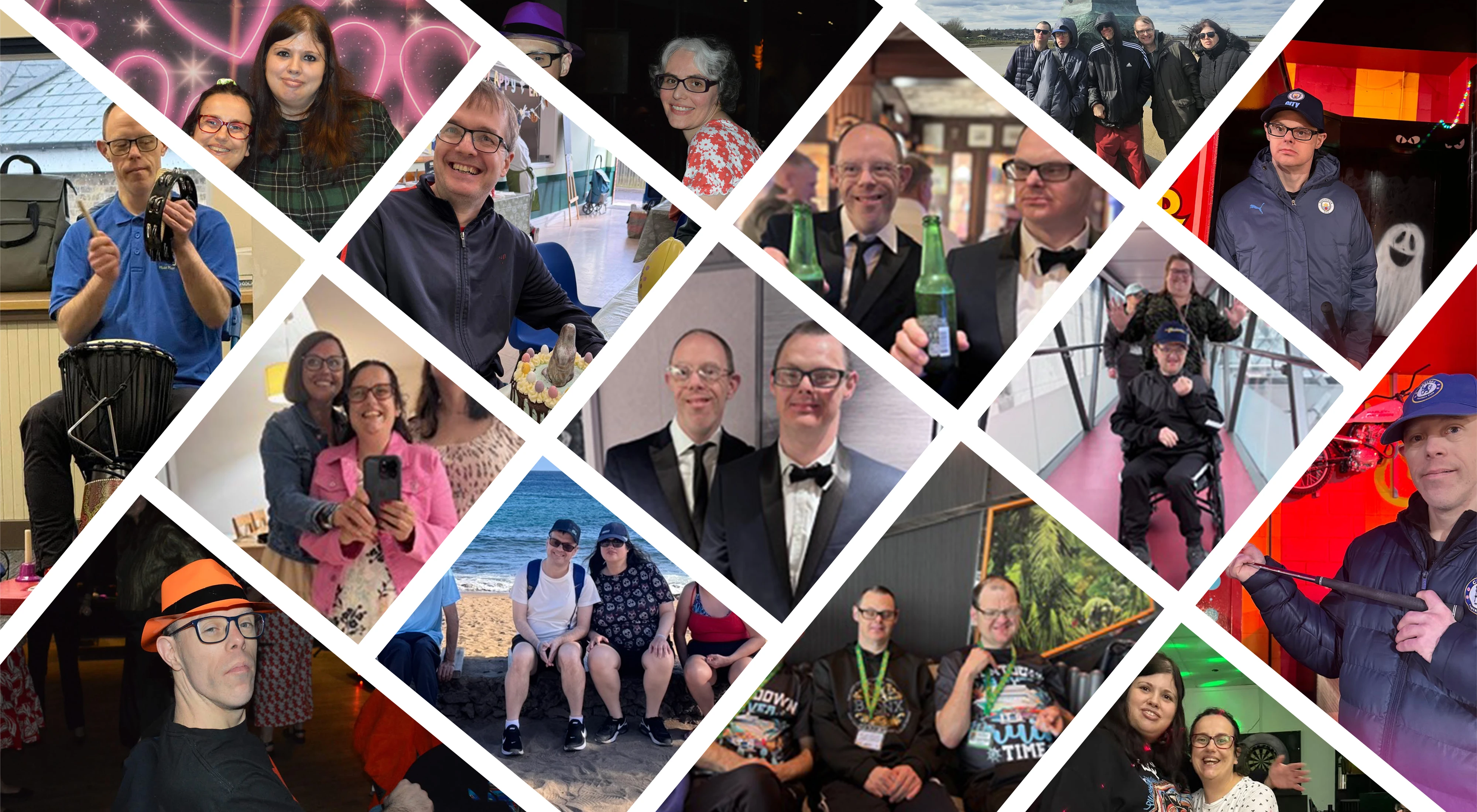 Individuals enjoying activities