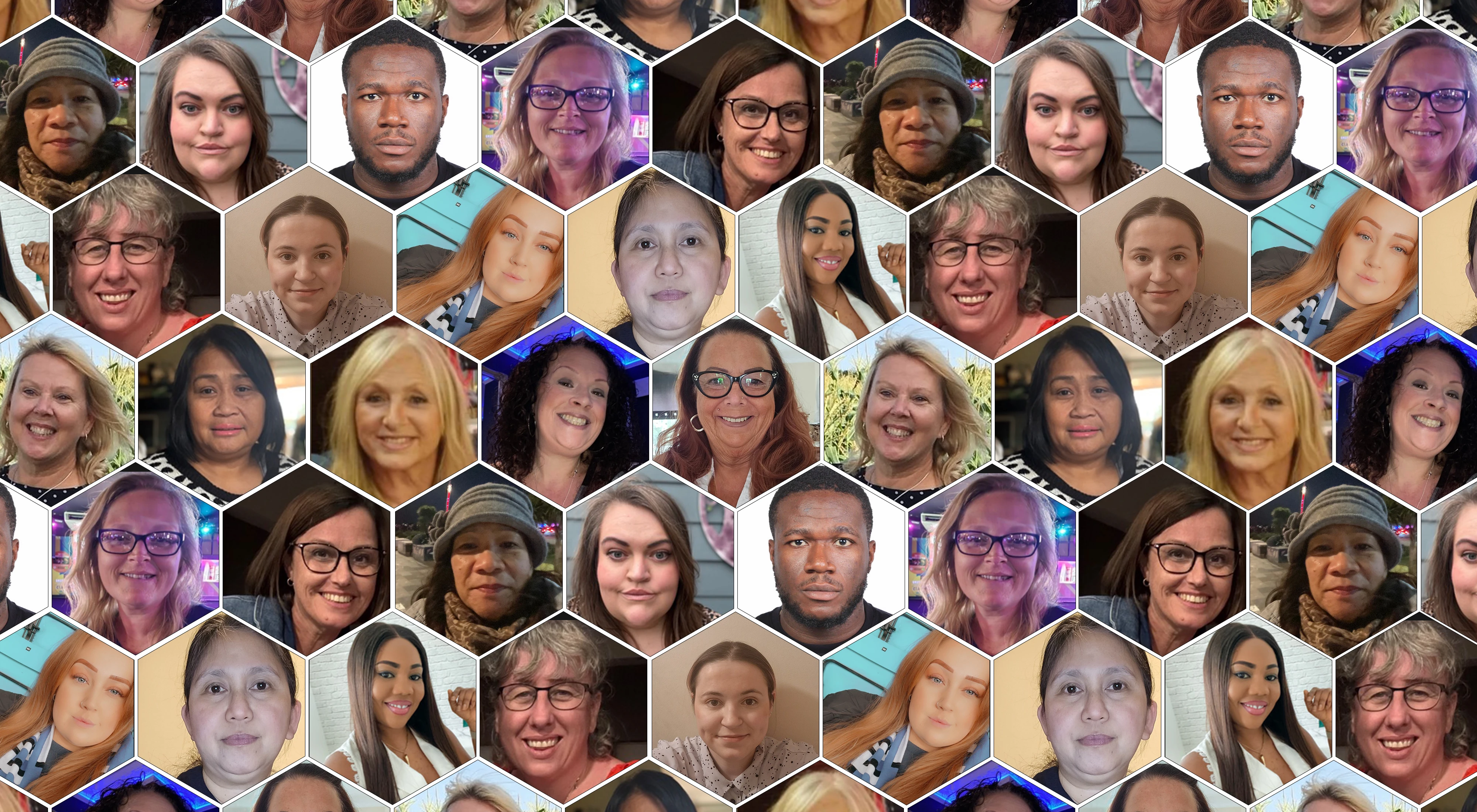 Care team members smiling